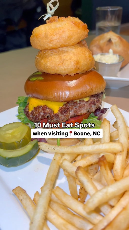 Here are 10 of our favorite places to eat in📍Boone, NC, so save this post if you’re heading to the area this fall ⛰️ 

🥩 @vidaliaboone 
🍔 @thecardinalboone 
🍪 @appcookieco 
🥤 @comebackshack 
🍗 @thelocalboone 
🍦 @bluedeer_nc 
🥯 @boone_bagelry 
🐷 @thepedalinpig 
🍻 @lostprovince 
🥪 @hamshoppe 

Where are you heading first? Comment where you have your eye on & follow @nctraveleats for more! 

#ncmountains #boonenc #explorenc #visitnc #visitboone @exploreboone #appalachianmountains #blueridgemountains #boonefood #wnc