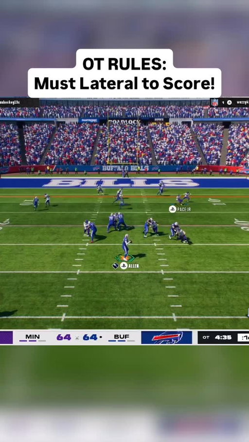 Overtime, but you have to lateral to score in Madden 26! #madden26 #madden #thegoosetv #fyp #gaming