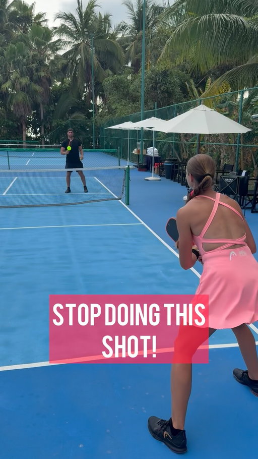 Ditch the slice drive. Try the roll drop instead 💪

It’s time for a shot upgrade.

What’s YOUR go-to from this part of the court?
•
•
•
•
•
•
•
#pickleball #pickleballaddict #pickleballer #pickleballwarmup #pickleballtips #pickleballshots #pickleballtechnique #pickleballaddiction #pickleballusa #pickleballislife