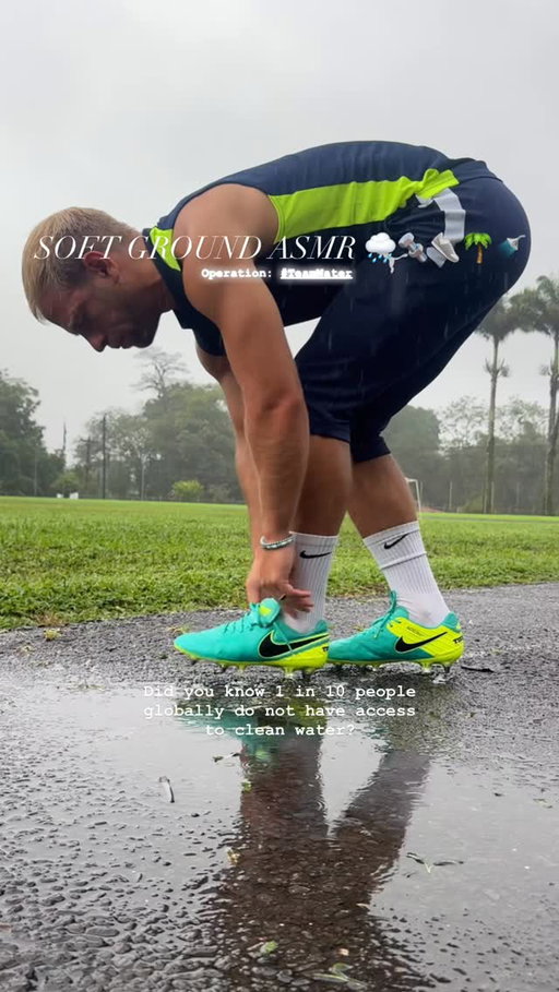 Just Listen… 🌧️🔩👟🌴🚿 & DONATE! I joined @mrbeast and thousands of creators to fundraise for @teamwater via @wateraid to help create lasting clean water access for people who need help 🚿

$1 = 1 year of water supplied/person

I’ve donated $1,000 so far and you can donate online at TeamWater.org and I’m donating an additional $0.01 for every new follower on Instagram, Facebook, YouTube, and TikTok @djdiveny through August 31

Looking for boots? 👟 - Link in bio / @classicsoccercleats

#asmr #football #soccer #teamwater #wateraid #footballasmr #footballskills #soccerasmr