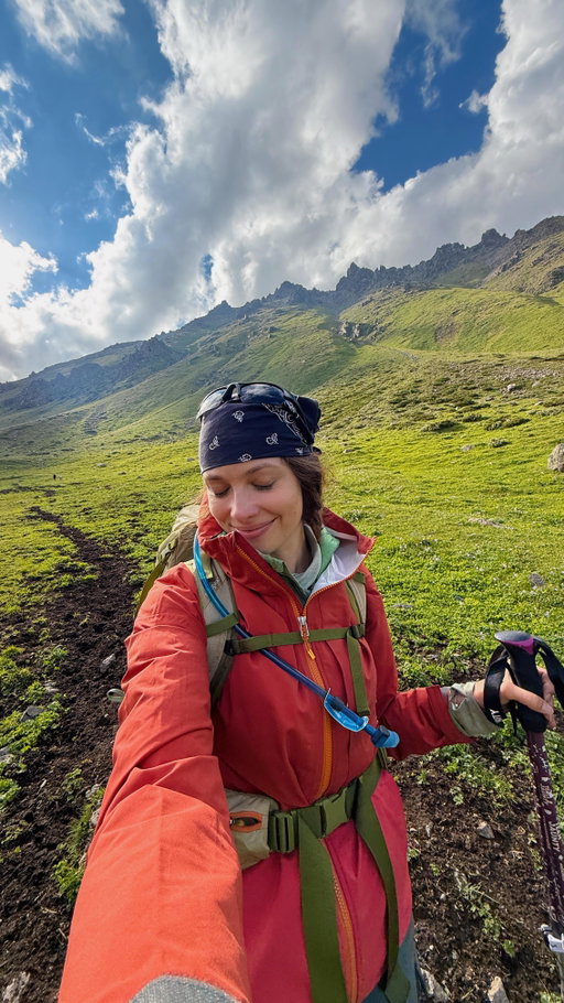 Everything I packed to trek in Kyrgyzstan 🥾🇰🇬

I just completed the Ala-Kol trek and it was seriously one of the most stunning hikes I’ve ever done! We hiked for 2 days (rode a Jeep back down on day 3) but still hiked 22 miles and 6700 ft of elevation. 

Every night we slept in yurts and they provided dinner and breakfast! We brought PB&Js for lunch as well as one freeze dried meal. 🛖

The only things I regret bringing are some extra clothes but I think I’m doing better at narrowing down my pack! This is the third multi-day trek I’ve completed so we can only pack down from here 🙂‍↕️

Love love love Kyrgyzstan everyone needs to travel here 🇰🇬

#trekwithme #packwithme #trekkingkyrgyzstan #hikingkyrgyzstan #outdoorsygirl #hikinggirl