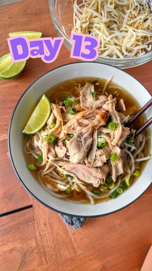 [ DAY 13 ] EASY Costco Rotisserie Chicken Pho 🍜✨

Comment ‘PHO’ and I’ll send you the full recipe!

This is one of my favorite hacks for a cozy meal at home. Using a Costco rotisserie chicken and broth, you can whip up a steaming bowl of pho in under an hour 🤭 no long simmer required. Perfect for meal prep or a rainy day dinner! 

🌟 Follow @eatingwithkirby for Day 14 of my 15 Day High Protein Low Carb Series 🌟

#highprotein #lowcarb #pho #rotisseriechicken #costcohacks