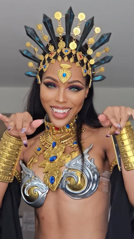 Yall bullied me.

Costume is from @fdcosplaystudio 
Contact lenses are from @pr_pinkyparadise 

#akasha #aaliyah #cosplay