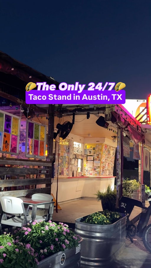 This taco spot has been satisfying Austin’s late-night cravings since 2012 — and yes, they’re open 24/7! 🌮✨

With 28+ tacos on the menu, you’ll find something delicious no matter the hour. Tyson’s Tacos is an Austin icon for a reason. I highly recommend the King George, Brisket Taco, and Pork Belly Taco — plus don’t skip the chips and queso! 🙌

Enjoy your feast under the disco ball on their spacious patio — day or night!

📍@tysonstacos 4905 Airport Blvd, Austin, TX 78751

#austinfood #austintacos #latenighteats #thingstodoinaustin #atxeats #austintx #atxtacos #exploreaustin