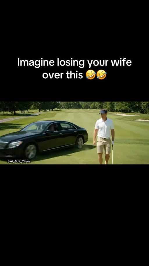 Don’t blame her @ai_golf_chaos 😂