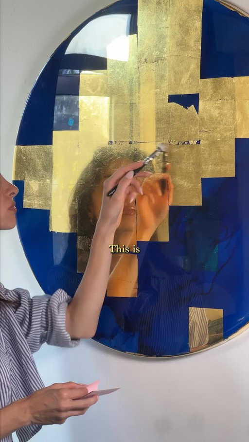 “Mar” •• available •• please comment or email hi@KimRoseArt.com for art inquiries 💙 

———————————-

This is the most expensive color, and no I’m not talking about the gold. 

This color was once with more than gold, and only the richest artists could afford it. 

Ultramarine blue, made from the rare stone lapis lazuli, mined unit in Afghanistan.

Artists treasured it like magic. But it was so expensive they had to beg patrons to pay for it separately. 

Vermeer was obsessed with it, he used ultramarine in his shadows even when he could not afford bread. 

Today we take blue for granted. But once it was a prayer, a sacrifice, a secret.

Caption inspired by video from @dark_history.by_sush ✨

——————————-

The painting I am creating in this video is “Mar”, a piece that is in my Mar y Sol collection. This series was inspired by my mother, Marisol, the woman who inspired me to become an artist. 

Broken down, her name translates to:

“Mar” - sea
“Y” - and
“Sol” - sun

In Mar, I capture a balance of sea lovingly embraced in sun. The work draws on the tension and harmony between two opposing elements, celebrating both their contrasts and their unity. Like the larger Mar y Sol series, it reflects on the beauty found in the cycles of life and death, a theme rooted in my personal journey.

—————-

#losangeles #contemparyart #ultramarineblue #gold #resin
