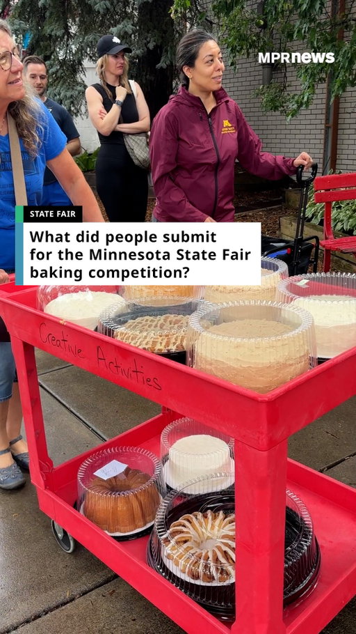 Every year, hundreds of Minnesotans submit their baked goods for judging in the Minnesota State Fair’s Baked Products competition.

This year comedian @SamSched not only entered the competition, but stuck around afterwards to interview fellow bakers as well.

Video by Anne Guttridge