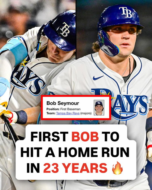 HISTORY. Bob Seymour becomes first “Bob” to hit a MLB homer since 2002 🤯 (and the first Bob Topps Now card ever 😉)