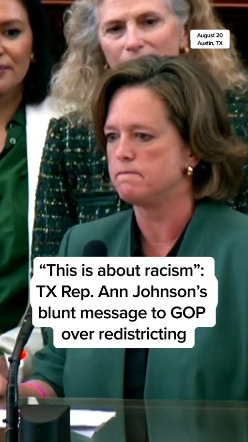 Texas State Rep. Ann Johnson clapped back at GOP members amid Wednesday’s redistricting vote.

“If you knew you could win this next election, you wouldn’t be taking this effort to try to steal five seats from elected officials that members of color elected to represent them in Washington D.C.”