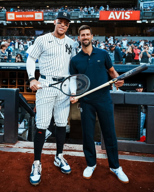 Thank you to tennis legend Novak Djokovic for throwing out tonight’s ceremonial first pitch! 🎾x⚾