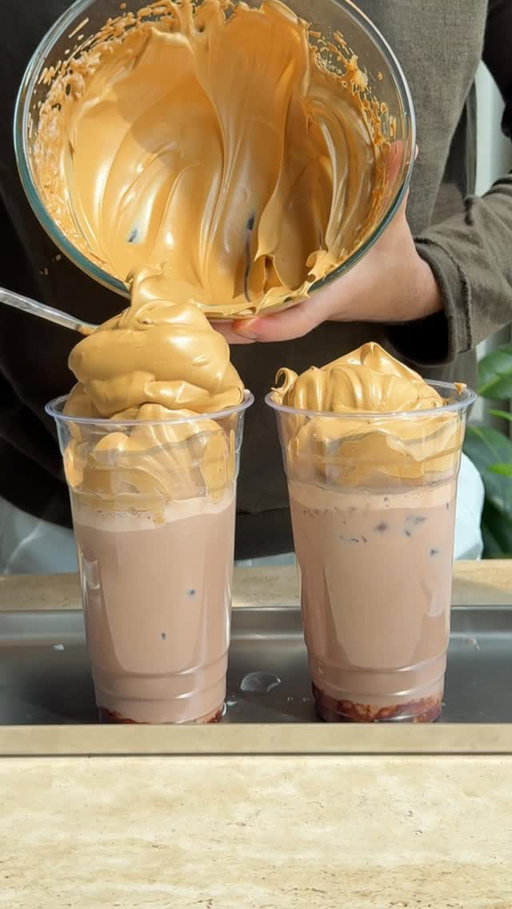 The best combo you should try? Fluffy coffee with chocolate milk!

Ingredients
Instant Coffee 3 tablespoons
Sugar 3 tablespoons
Hot water 6 tablespoons
Mix well for 2-3 minutes
Chocolate syrup
Milk of choice
Ice cubes
Makes 3 servings
Would you try this?
#instantcoffee #coffeebro #icedcoffeeaddict #icedmocha