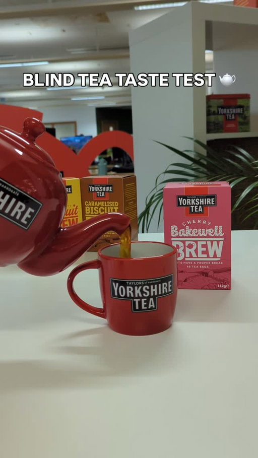 Three mugs, each containing a different brew. Can our intrepid challengers (i.e. people we grabbed in the office) tell which is which?