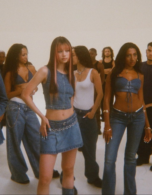 Got film back.

@katseyeworld on disposable camera film. An ode to the early 2000s, and the heyday of low rise and our campaign song.

Explore the campaign at link in bio.

#BetterinDenim