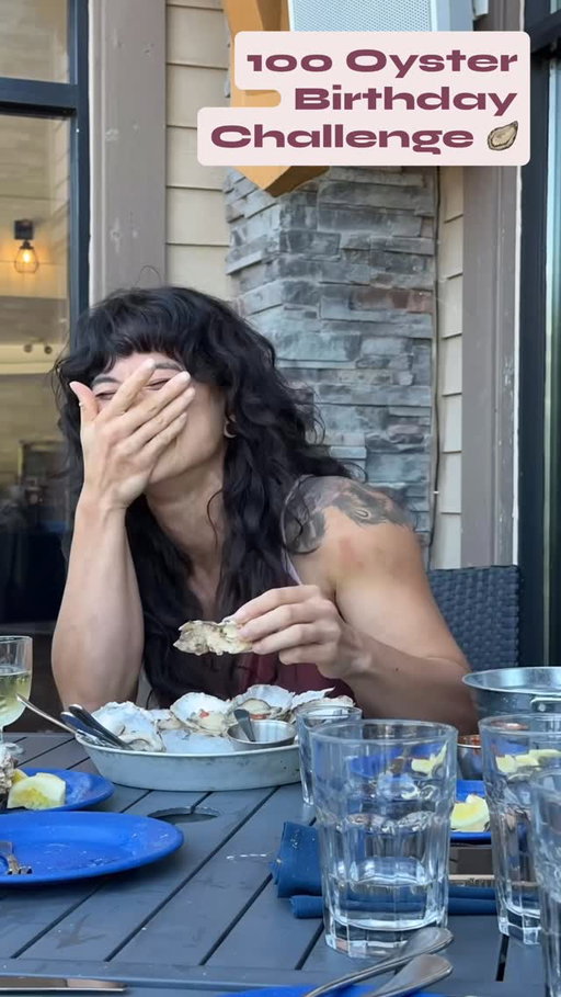A day late to my own birthday post because I was busy digesting 100 oysters 🙂‍↕️ lol. 

Why 100 oysters, you might ask? A great question. Since I’ve been out of commission from any movement/physical activity, I wanted to set a different kind of challenge that I’ve always been curious about: how many oysters is too many?? I love oysters and have never gotten to the point where I’d say, “Enough oysters, thanks.” 🙂‍↔️✋🏼 But with $1 oysters at @freebirdsquamish, this seemed as good a time as any to test myself in a new way. I started & finished with an oyster shooter, only gagged slightly towards the end, and kept everything down afterwards 😁

Every lap around this planet feels a little faster and a little more precious. When everything feels so serious, this seemed like a good day to take myself a little less seriously 😜 

Thanks to my support crew @quinault @jordi.llauvi @sharazaia @hoainam_bui & @christyann_win (who ate 50 oysters of her own!!), love you guys 🥹🫶🏼 and cheers to everyone who sent words of encouragement from afar!