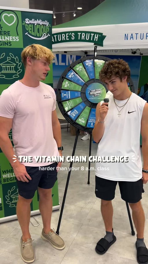 We put college students’ memory skills to the test with the vitamin chain challenge… who’s making it to the end? 🫣
#naturestruth #naturalvitality #takeyourvitaminstour