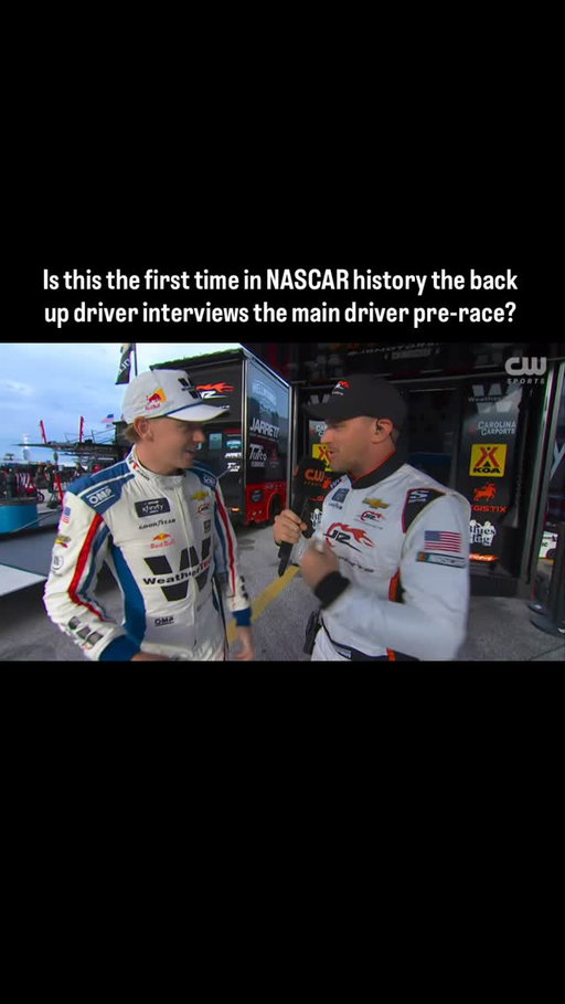 This has to be a first 😅

#nascar #xfinityseries #nascarracing