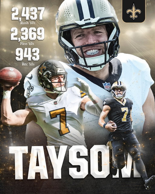 Our favorite Taysom Hill position is RB, QB, WR, TE, FB, kick returner, punt returner, punt blocker, and gunner