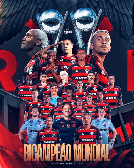É A MELHOR BASE DO MUNDO!!! DE NOVO!!! PRA NÃO FICAR DÚVIDA!!!

O MENGÃO É BICAMPEÃO INTERCONTINENTAL SUB-20!!!!

#CAMPEAO