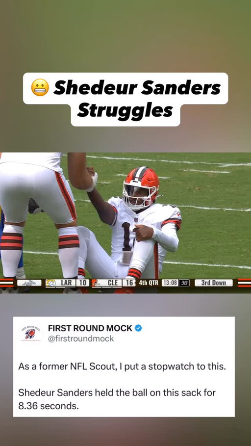 Shedeur Sanders struggles in his final preseason game, going 3/6 for 14 passing yards and 5 sacks

(via: firstroundmock on X)

#NFL #football #shedeursanders #gambling #betting #sportsbets