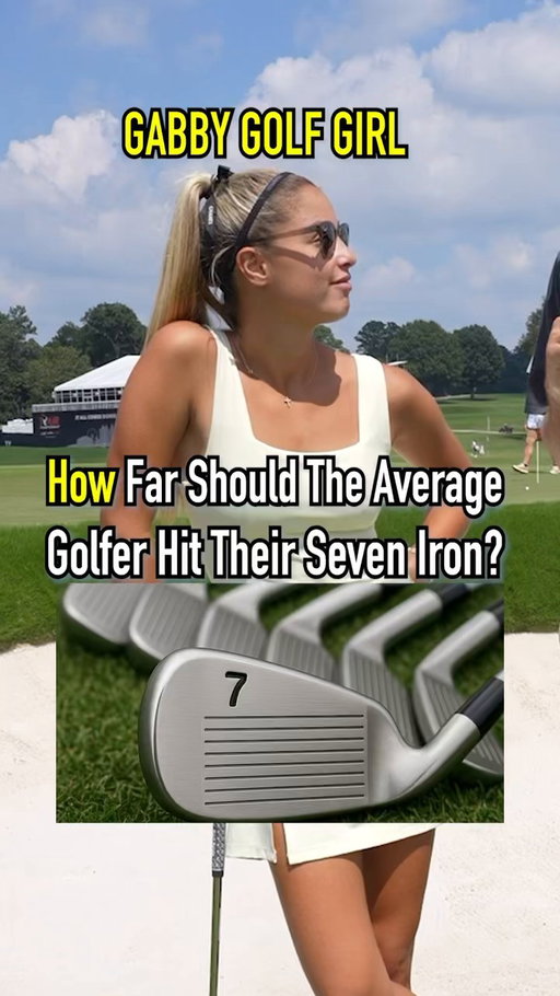 How far does the average person hit their 7 iron? @YouTube @PGATour #Sponsored #golf #golfer #debate #pga