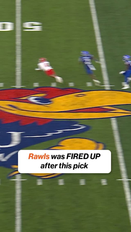 WOAH 😳 Lyrik Rawls with a WILD interception!