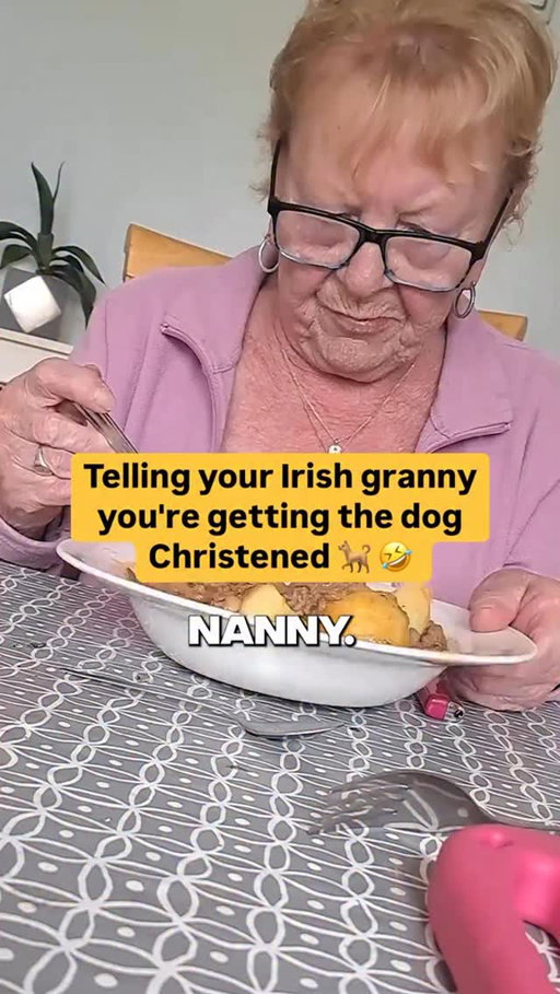 Iconic 😭😭 

Telling your Irish granny that you’re christening your dog. 🐶😭

#funny #irish #ireland