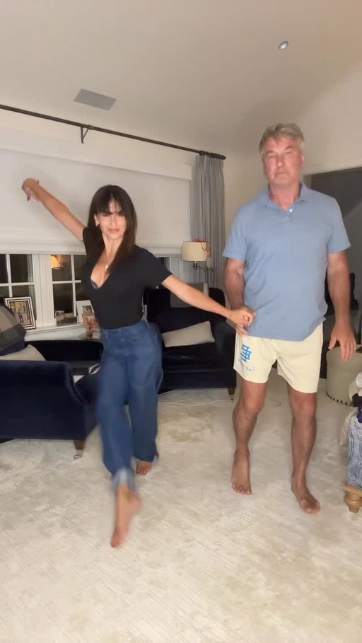 Maybe one day I’ll be good enough to master Alec’s bunny hop 🐰 #alecbaldwin #hilariabaldwin #funny #dance #jive