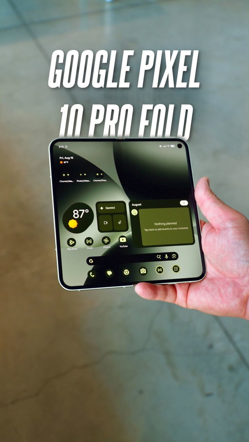 Google Pixel 10 Pro Fold Hands on! Is this better than the Samsung Galaxy Z Fold 7? Refined design with new a hinge that allows for smaller bezels on the front display, Tensor G5 chip which gives it a nice bump up in performance, Pixelsnap, 5000mah battery and IP68 water resistance makes this a solid foldable smartphone. Was this enough though to compete with Samsung and the rest? #tech #technology #google #googlepixel #madebygoogle #pixel #pixel10profold #smartphone #smartphones #samsung #galaxyzfold7 #reels #reelsinstagram