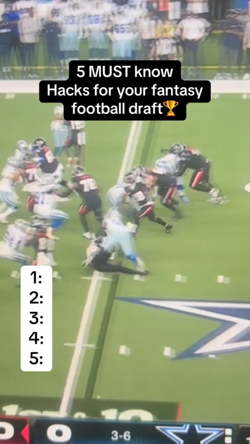 5 MUST know tips for your fantasy football draft!📈🏆 #fantasyfootball #nflfootball #fantasyfootballadvice #fantasyfootballtips #nfl