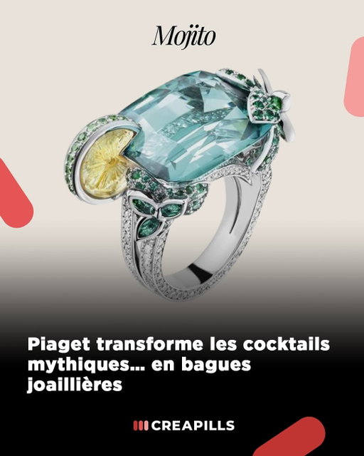 La marque de joaillerie @piaget transforme ses bagues en véritables cocktails à porter 🍸

Mojito, Cosmopolitan, Whisky on the Rocks : chaque pièce reprend les couleurs et détails des boissons iconiques, de la rondelle de citron sculptée en citrine aux glaçons en quartz poli. Vous choisissez laquelle ? 💍

Une sélection vue chez @laruee.fr