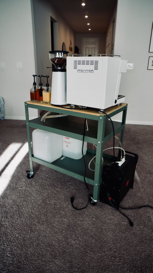 cuz I can’t afford a $3k @simplecartsystems 😅 

this is part two of turning this cart into a mobile coffee cart until I can save up for a fancier one. 

some challenges was doing the cut out on both the plywood and the metal - did I have some tools? Yes. Did I have the right tools? No 😅

I had some great feedback in my DM from my last videos and a lot more questions about the set up. keep em coming in the comments and I’ll try to answer em all. 

make sure you check out the previous video and the next to see this all in action!

So if you’re planning on building your own make sure you check the link in my bio for @espressoparts they’ve got everything you need to get started and get some discounts while you’re at it!

#coffeecart #ikeahack #barista #homebarista