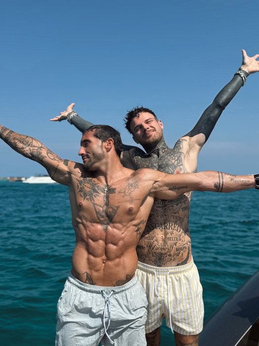 Boat day. Both sober… hard to believe, I know 😂