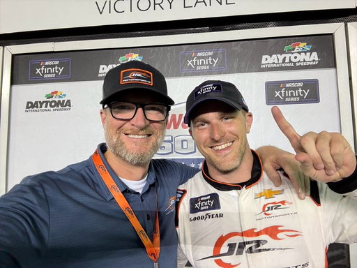 We Won Daytona!!! 16 years in the making and I got to do it driving for one of my absolute hero’s. Absolutely insane last two weeks since getting the call. 

Can’t thank @dalejr @jrmotorsports enough for the belief. And @thecw for letting me have the night “off”. 

A major shoutout to the maturity and grace of @connorzilisch - had the best time getting to know him the last few days. He’s a superstar. 

Most of all - I think the key in life is if you treat people with respect and kindness. The world can & hopefully will, surprise you. 

What an adventure. What a life