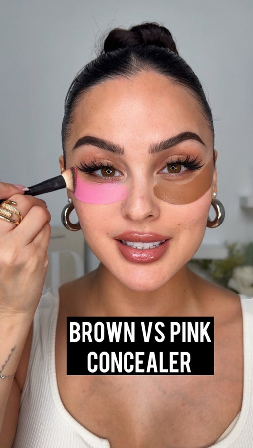 Brown vs Pink Concealer 👀 Which one are you picking? 🤎🩷

 @dominiquecosmetics Cream Bronzer & Concealer @anastasiabeverlyhills Magic Touch in Pink ✨ 

Both help correct and minimize dark under eyes, just in different ways!

#Makeup #Makeuphack #makeuptips #makeuptutorial #colorcorrection