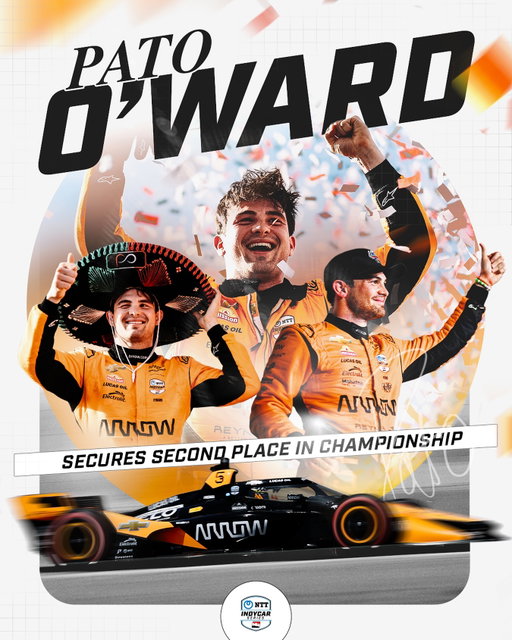 Consistency pays off 💪

@patriciooward locks in a career-best second in the #INDYCAR championship.