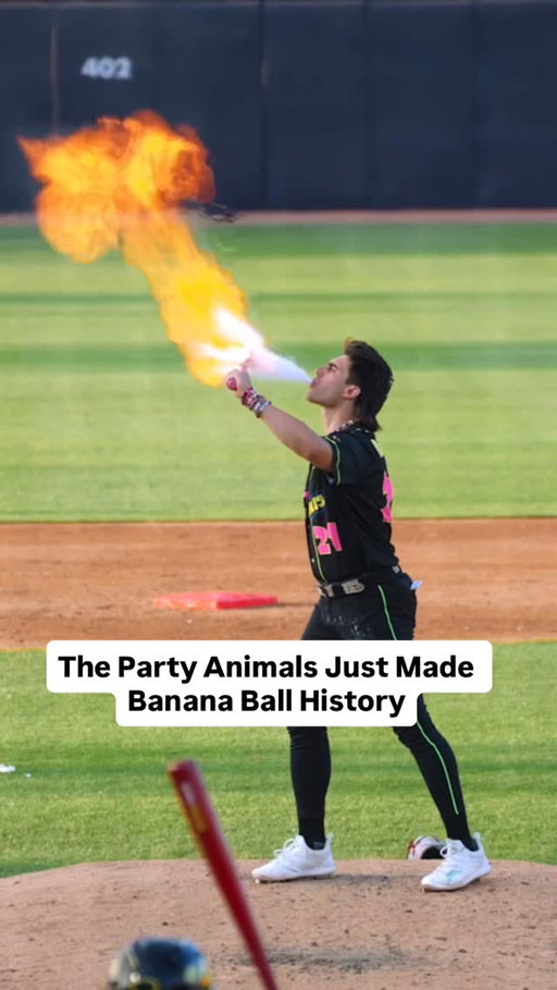 The Party Animals just wrapped up a sold-out nationwide tour with over 200,000 fans. They started out as the Savannah Bananas rivals, but now they’re leading Banana Ball and throwing the greatest party in sports. Packed stadiums, nonstop music, crazy stunts, and fans right in the middle of it all!

This team has come so far in just a few years. I’m beyond proud of the players and cast who have been on this journey. To see now over 6 million followers from all over the world on social media and fans traveling across the country to see them play…it’s pretty special.

Now they have their sights set on the Tour Championship but I’m looking ahead to the Banana Ball World Tour Selection Show on October 9th, where Party Animal Nation will see what’s in store for 2026!

I’ll tell you one thing - they are set to take the country by storm!