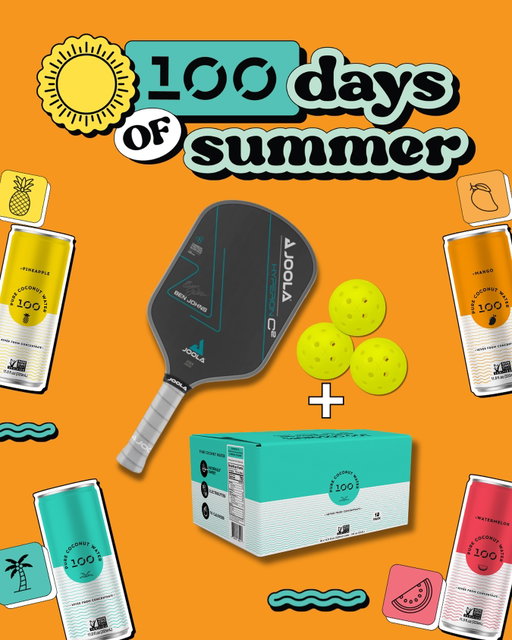100 DAYS OF SUMMER with 100! — Week 12 Giveaway 🎉 We’re closing out summer strong with this one:
🏓 A Joola Pickleball Paddle – upgrade your game and play like a pro 🥥 A case of 100 Coconuts – pure coconut water to keep you hydrated on and off the court
How to enter (all steps = 1 entry):
1. Follow @100coconuts
2. Like this post + share to your Story tagging @100coconuts
3. In the comments, let us know: Who are you challenging to your next pickleball match? Tag them — winner buys post-game smoothies 🫢
Giveaway closes Fridays. Winner announced in comments and contacted via DM.
Stay hydrated, play hard, and thank you for making this the best summer yet with 100! 🙌🥥

This giveaway is in no way sponsored, endorsed, or administered by, or associated with Instagram, Meta, or Joola. Open to U.S. residents only, ages 18+. No purchase necessary. Void where prohibited. Winner will be selected at random from eligible entries and contacted directly by @100coconuts via DM. Please beware of fake accounts.

#giveaway #promo #fun #pickleball #sport #wellness #hydrated #100coconuts #summer