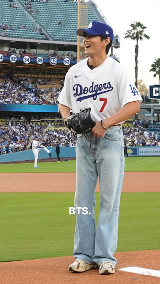 Taehyung’s first pitch? Mic Drop.
