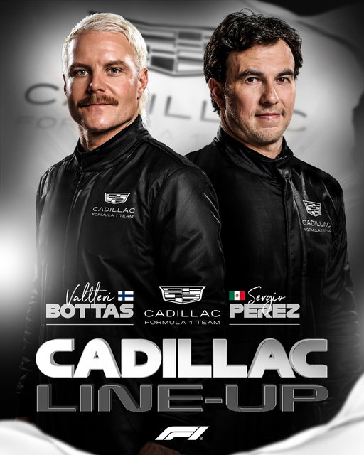 Not many brand-new teams can boast a line-up like this 🔥

@cadillacf1 will have one of the most-experienced duos on the grid in 2026!

#F1 #Formula1