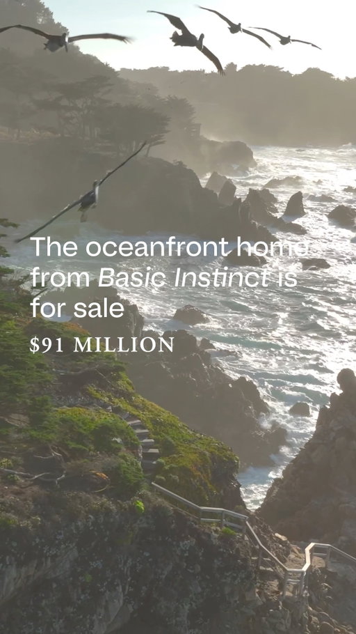 Gold-leaf library, waterfall pool, stairs to the Pacific. The “Basic Instinct” house is back in the spotlight.

▪️ 157 & 163 Spindrift Rd, Carmel-by-the-Sea, CA
▪️ $91,350,000 | 13 BD | 17 BA | 18,766 SQ FT
▪️ Listing by Tim Allen | Coldwell Banker Realty
▪️ @timallenproperties @cbrealtycal