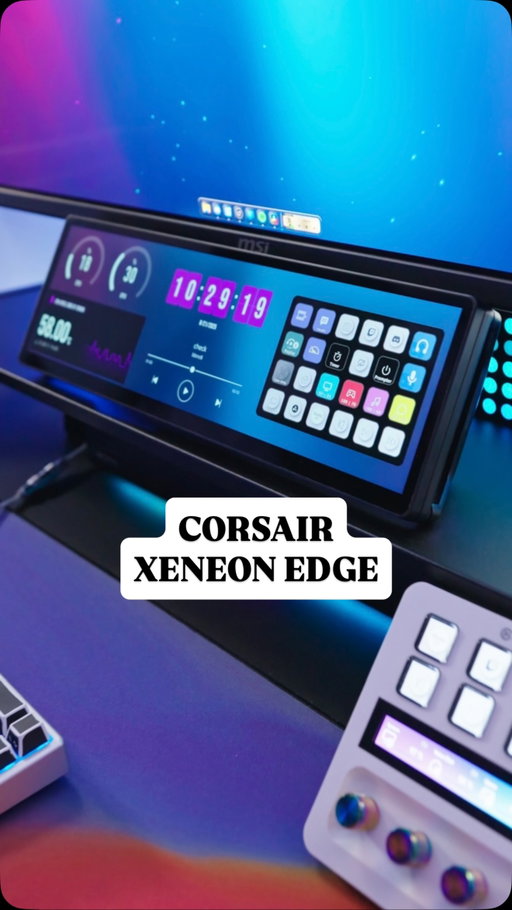 Game changer setup upgrade 🔥

CORSAIR XENEON EDGE

- 2560 x 720 @ 60Hz
- 5-point touchscreen
- HDMI & USB-C DP-Alt Mode Support
- Detachable magnetic stand
- Magnetic backplate
- Vertical & horizontal orientation
- Comes w/ a motherboard USB cable for PC case mounting!

@corsair @theblendedgroup 

#corsair #xeneonedge #builditbetter #pcsetup #blendedgtalks