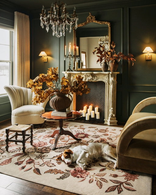 Book club meets here now.

Photo by @arceriinteriors featuring our Anonna Burgundy Multicolor Rug.