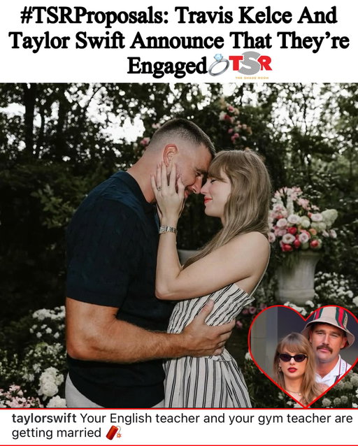 #TSRProposals: “It’s a love story, baby just say, YES!”🥂 #TravisKelce and #TaylorSwift announced that they’re getting married in this heartfelt post. #Roomies, let's send congrats to this couple.💒 (📸: @gettyimages) (SWIPE)✍🏾:#TSRStaffJR