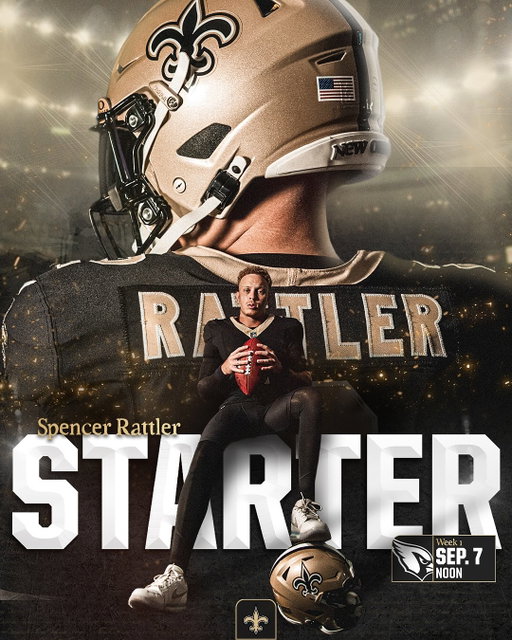 Spencer Rattler has been named the #Saints starting QB, Kellen Moore announced

📺: @fox8nola