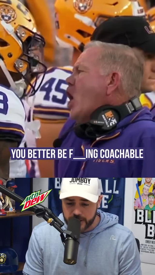 Brian Kelly got mad that his receiver kept jumping

#cfb #lsu #football #sports