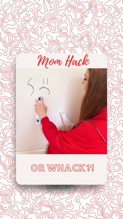 ❣️FOLLOW❣️to see what viral hack I test out next and watch my linked Reel to see if you can shrink Crocs with boiling water! Also did you know about this mom hack to remove sharpie off the wall?! So crazy! #mom #momhack #lifehack #parenthack