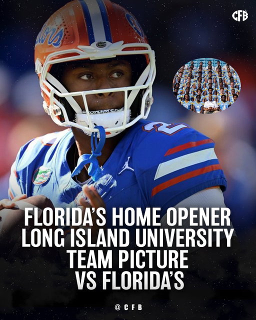 Florida is set to open their season at home against Long Island University. Long Island University in Brooklyn and Brookville, New York has around 16,000 students. Ben Hill Griffin Stadium holds a capacity of 88,548..😳

As Long Island gears up towards the biggest game in their schools history, fans have noticed the two team’s pictures.

📸 Long Island University / University Florida