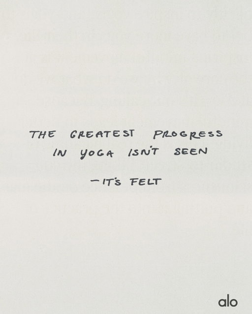 Feeling progress > seeing progress