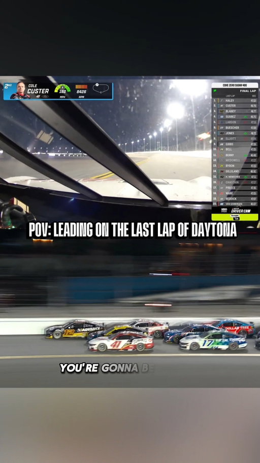 POV: Ride along with Cole Custer as he nearly pulls off the victory Saturday night at Daytona in the closing laps of the Coke Zero Sugar 400. #NASCAR