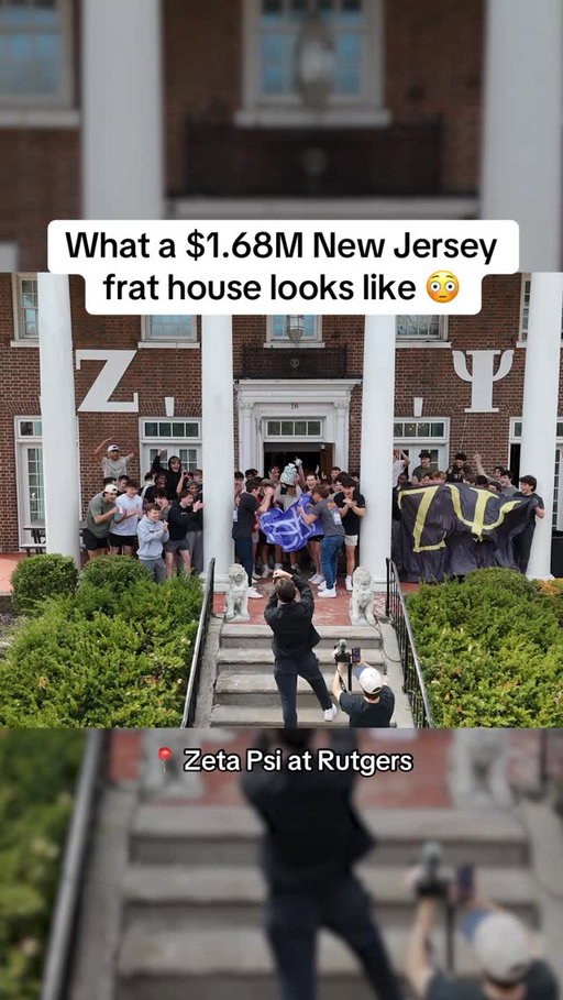 What a $1.68M New Jersey frat house looks like 😳 #college #frathouse #housetour #timhofacker 

🎥: @evanlangley1
